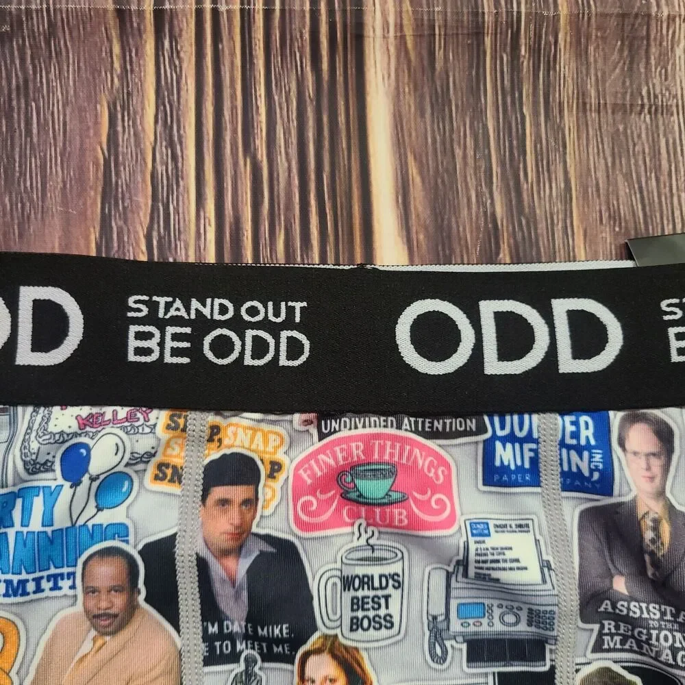 Odd Sox Boxer Briefs Mens Medium The Office Funny Graphic Print Dunder Mifflin - Picture 4 of 12